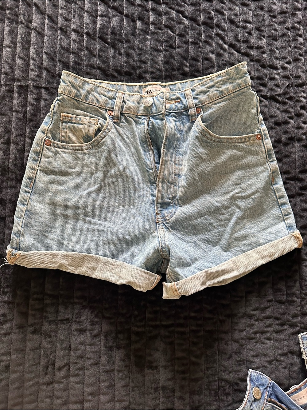 Zara Light Blue Denim Jean Shorts